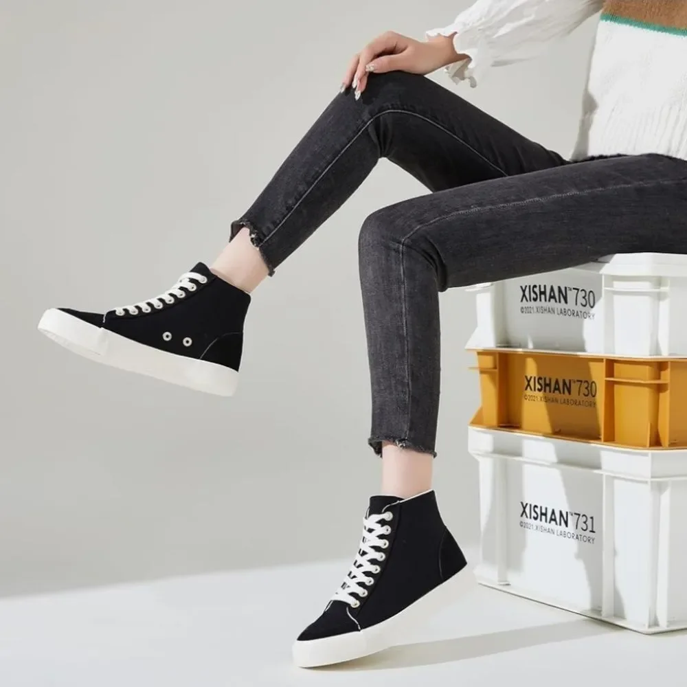 Men's/Women's High Top Canvas Non Slip Casual Sneakers - NIP